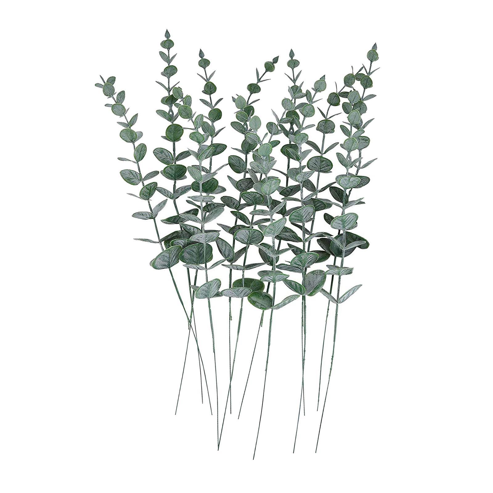 Artificial Eucalyptus Stems   Leaves for Wedding Decor 12pc