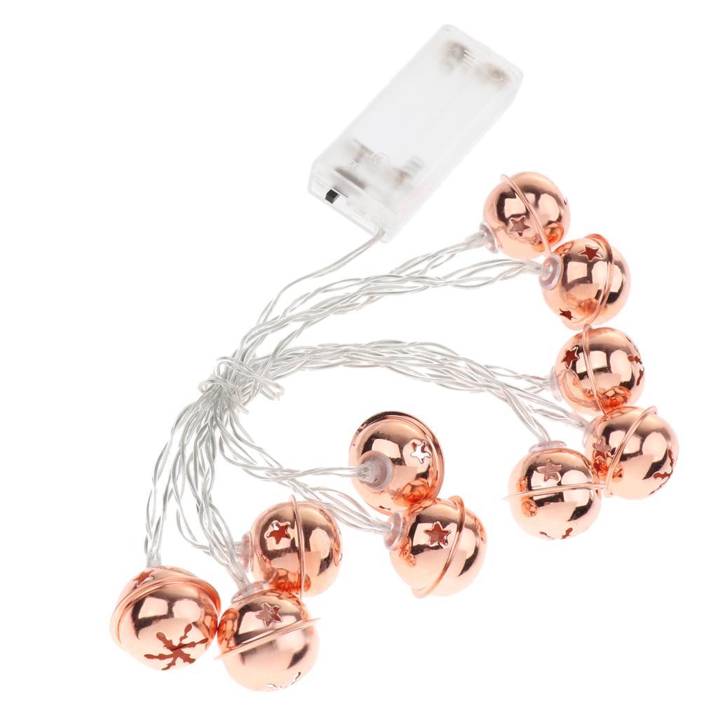 Battery Jingle Bell Decor String Lights Wedding Party Decor