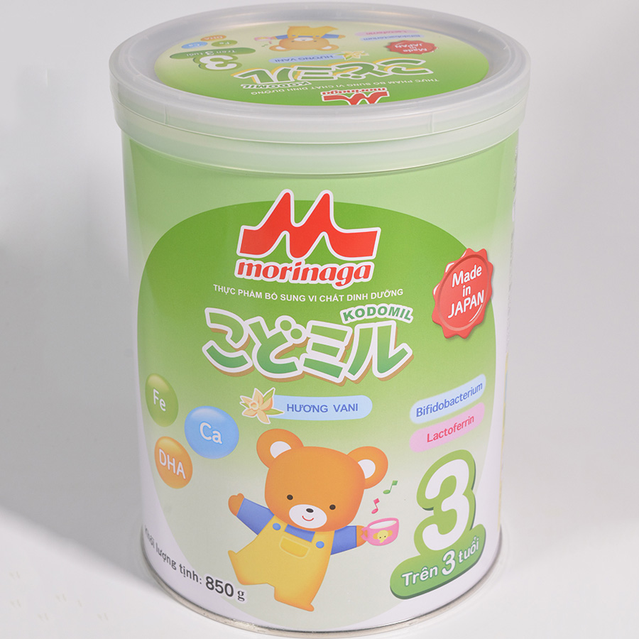 Combo 2 lon Sữa Morinaga số 3 Hương vani 850g