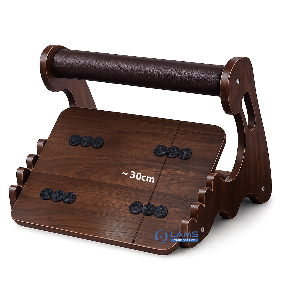 Ghế kê chân văn phòng bằng gỗ, kê chân công thái học, Giá Đỡ Chân Dưới Bàn Làm Việc