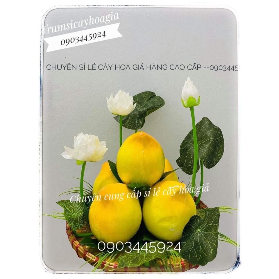 Cành hoa sen cạn nhỏ cao 43cm- Hoa giả