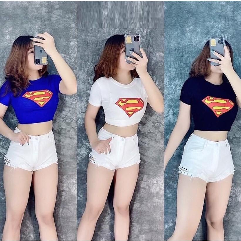 ÁO CROPTOP SIÊU NHÂN / ÁO CROPTOP SUPPERMEN