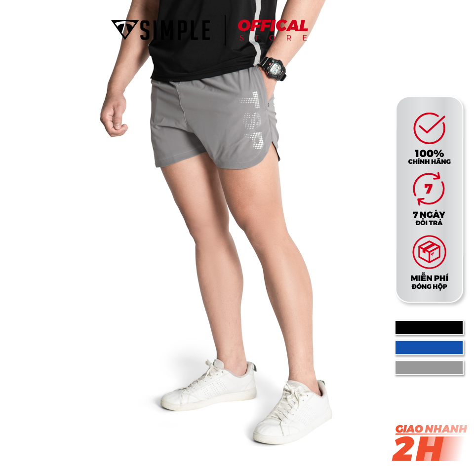 Quần Đùi Thể Thao Nam TSIMPLE V2 Short tập gym vải gió thoáng mát co giãn thoải mái vận động QGRP2