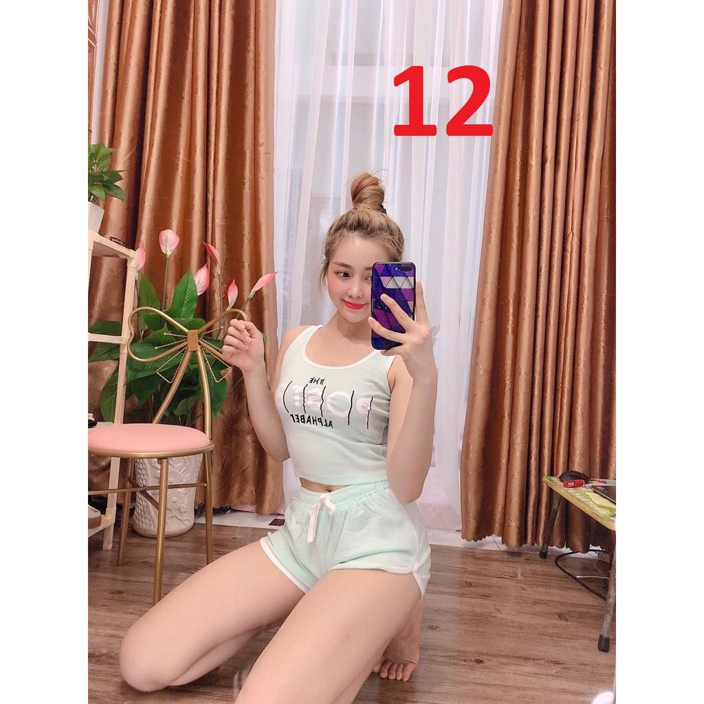 Xả rẻ bộ thun cotton nữ - 35 đến 55kg - ẢNH THẬT