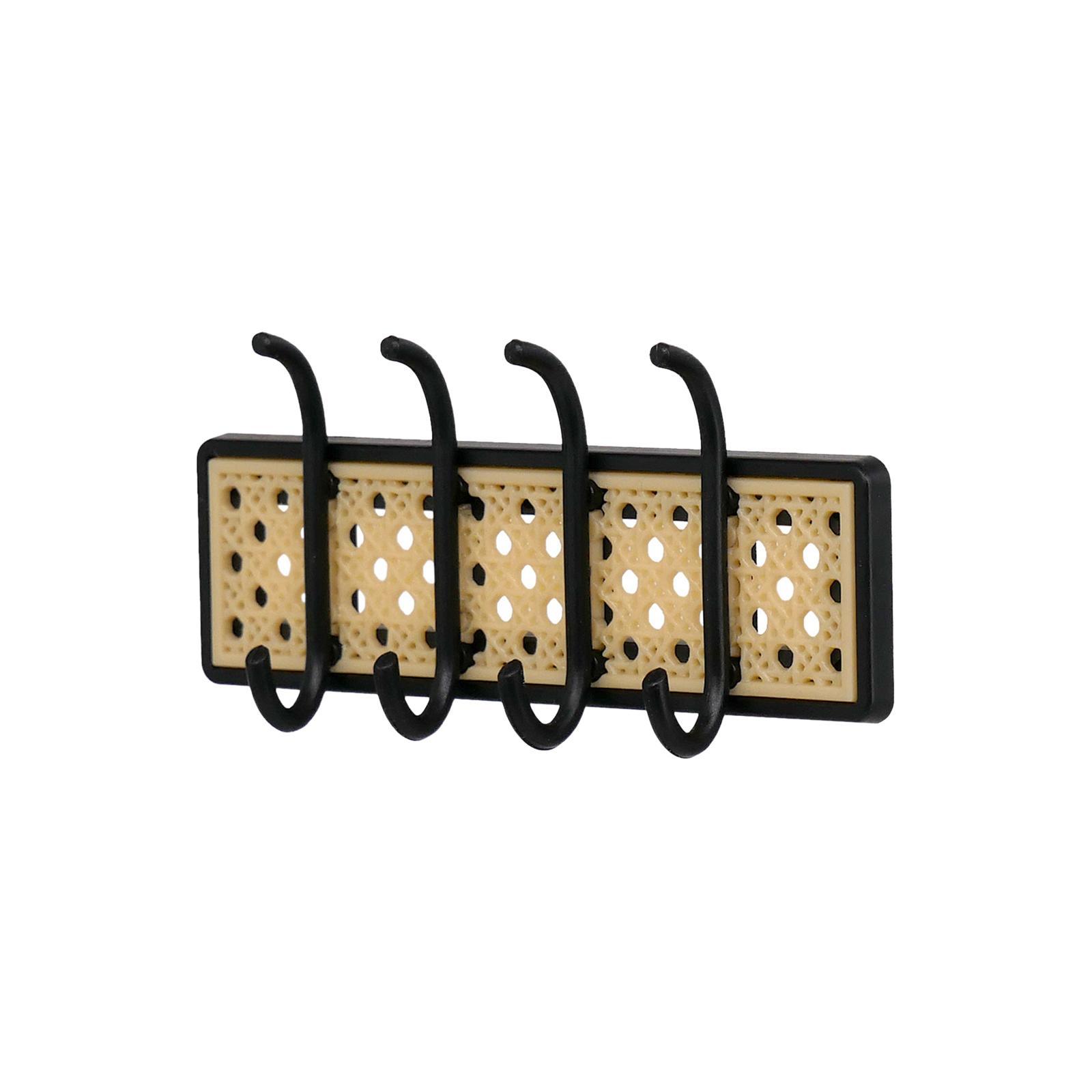 Dollhouse Coat Rack Coat Hanger Model Ornaments Black