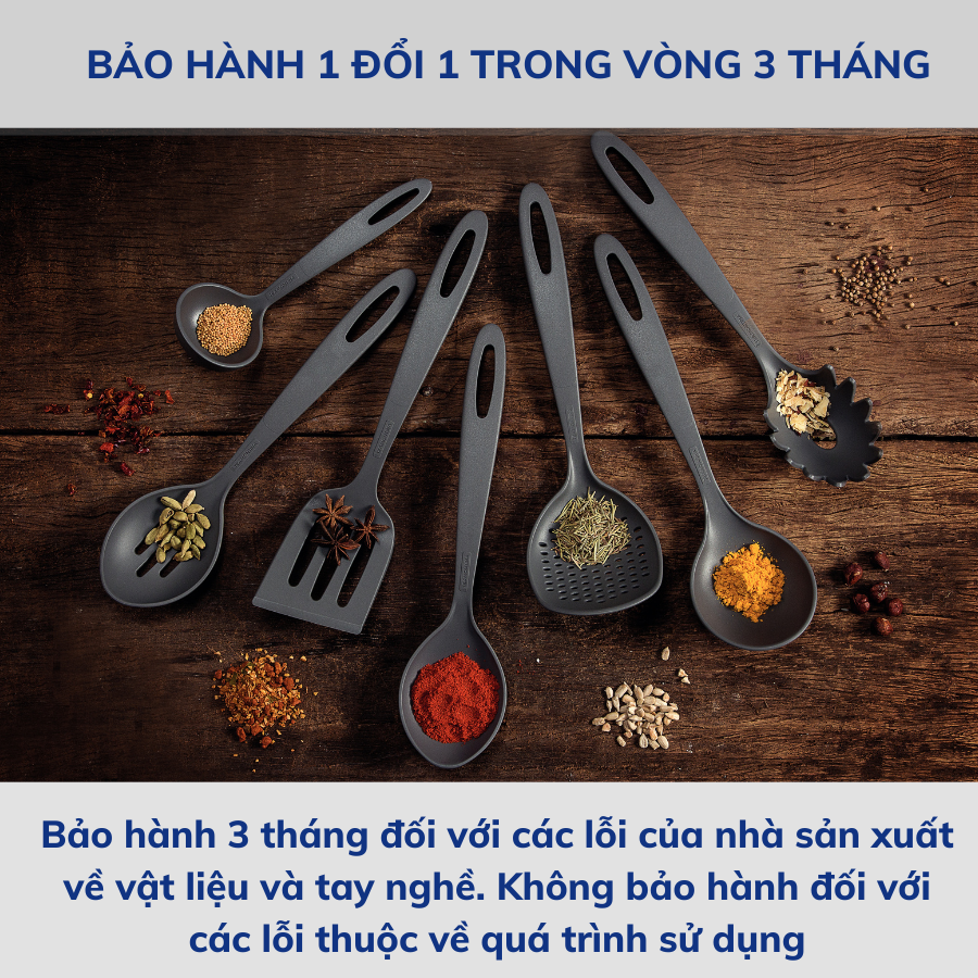 Muôi Múc Canh Lớn Tramontina 30cm Bằng Nhựa PA An Toàn Cho Sức Khỏe Chịu Nhiệt 180 Độ C Nhập Khẩu Brazil