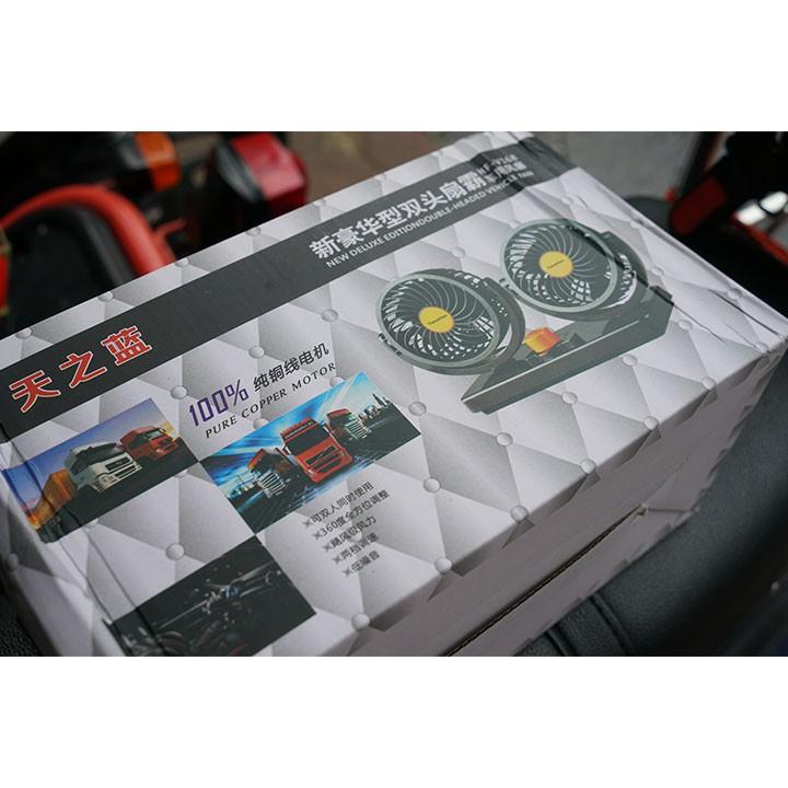 Quạt đôi 12v, 24v cho ô tô