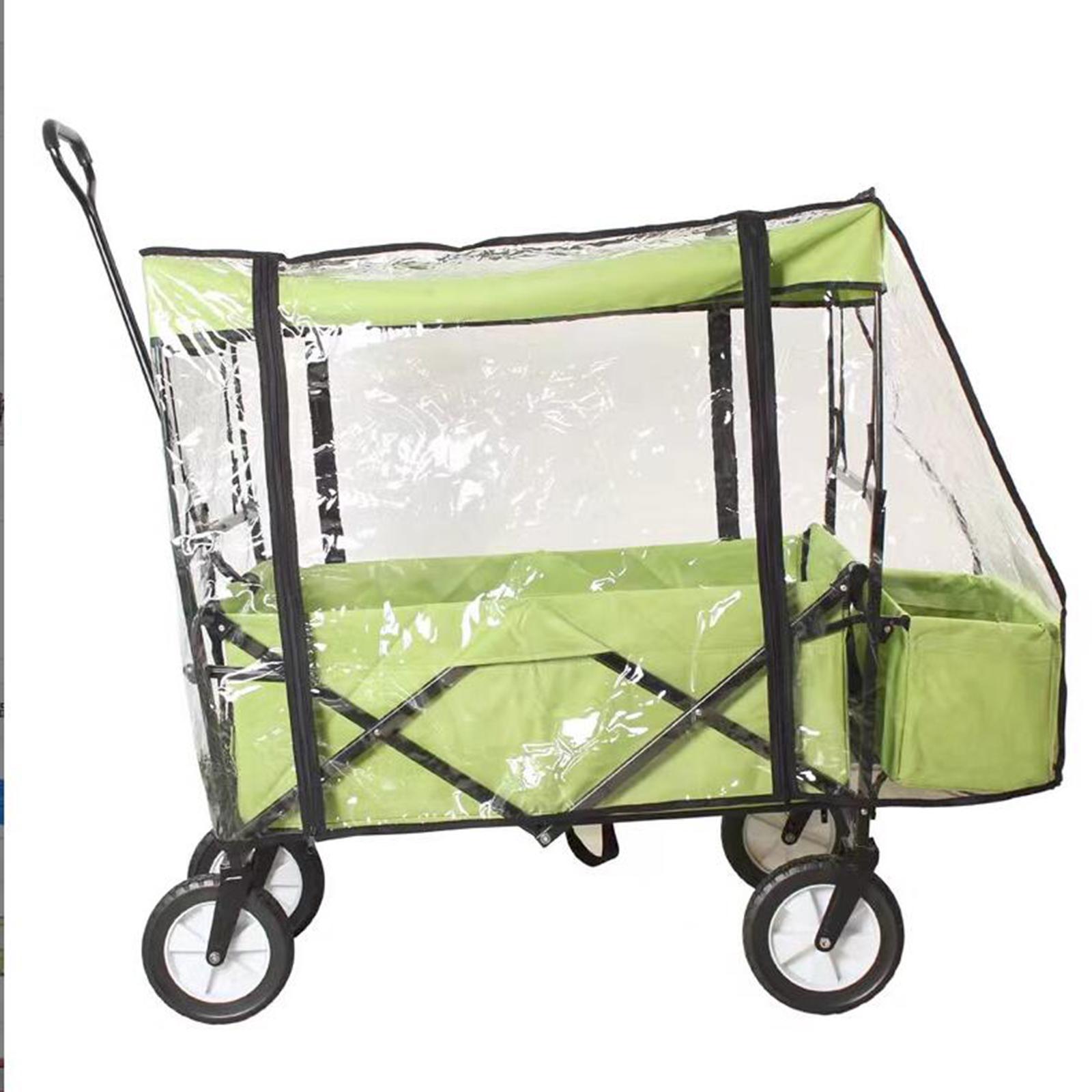 Collapsible Wagon Cart Waterproof Cover Canopy Sturdy Dustproof for Camping