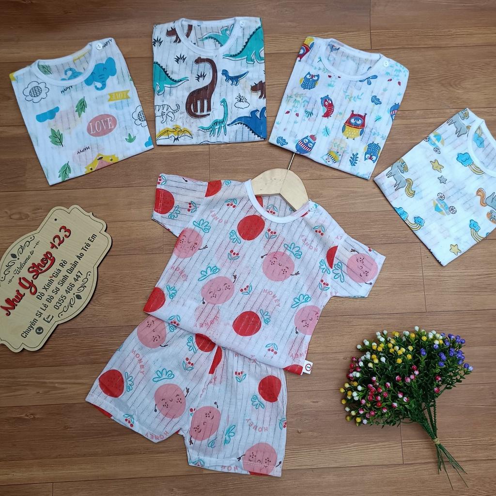 Bộ Cộc Tay Cotton Giấy Loại Đẹp