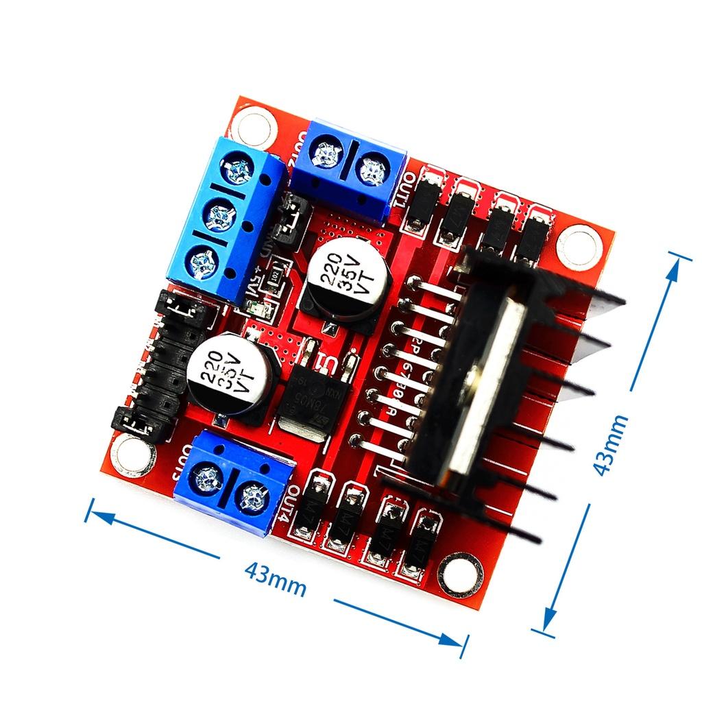 Module Điều Khiển Động Cơ Bước L298N Dành Cho Arduino # linh kiện điện tử