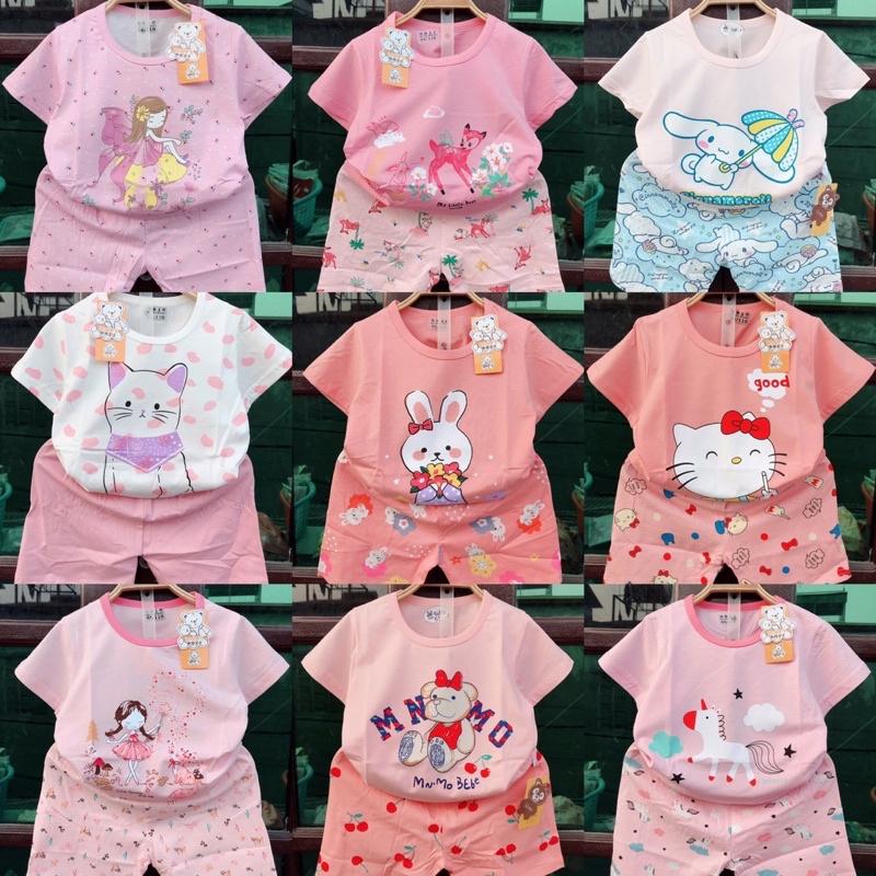 Bộ xuất hàn cộc tay size đại cho bé gái từ 23-33kg