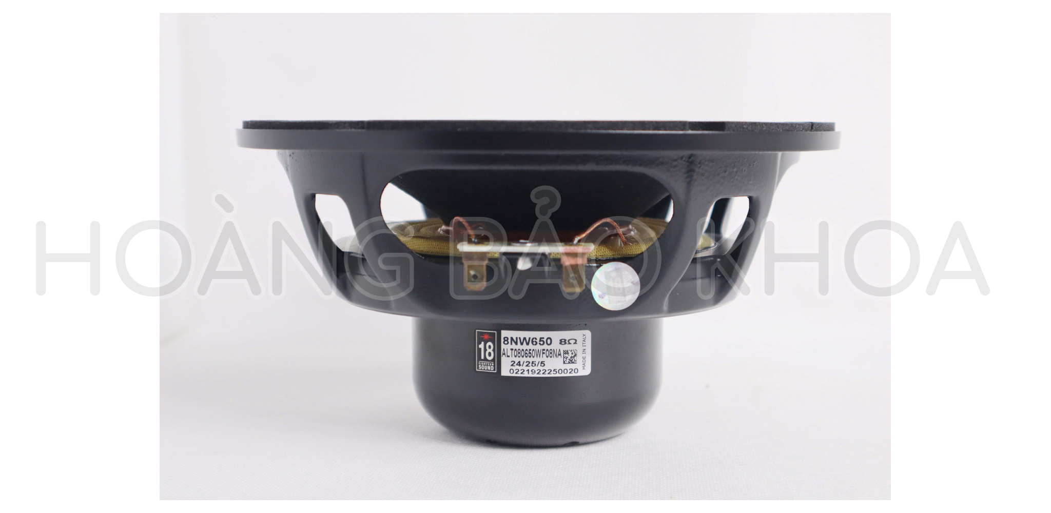 8NW650 Củ loa Bass 8inch - 2 tấc Neodymium 300W 16Ω 18 Sound-HÀNG CHÍNH HÃNG