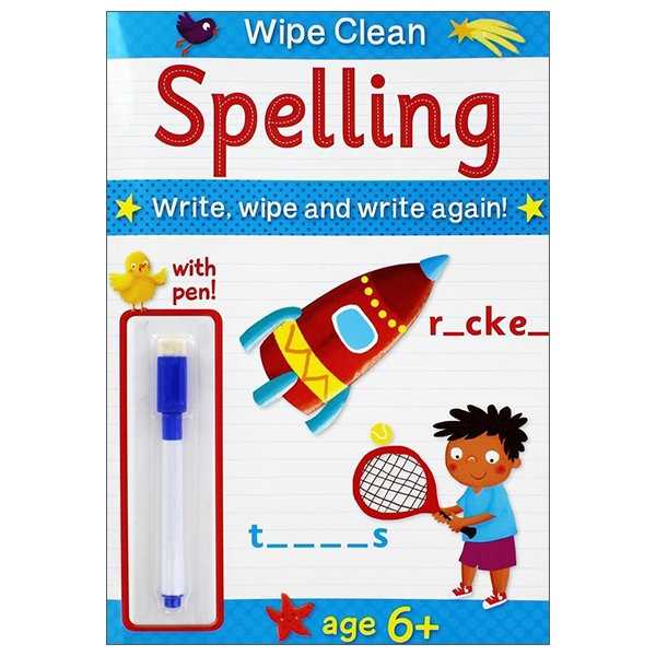 Wipe Clean Spelling - Book With Pen Age 6+