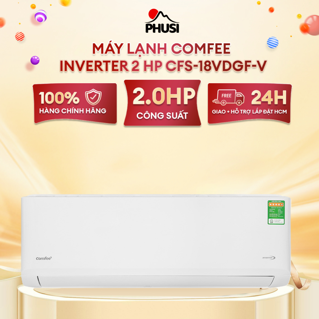 Máy lạnh Comfee CFS-18VDGF-V inverter 2.0HP - Hàng chính hãng (chỉ giao HCM)