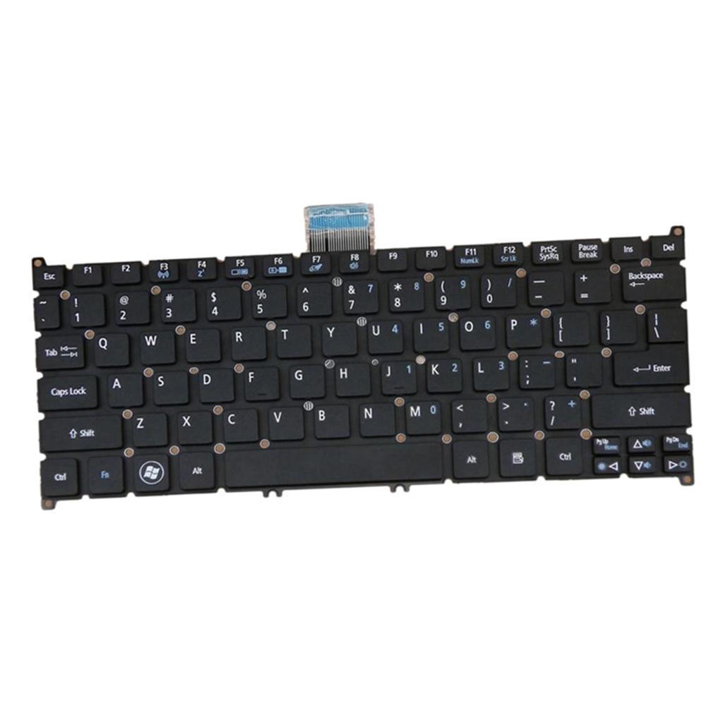 Laptop Keyboard US for S3-951 S5-391 V5-171 with Frosted keycap Black