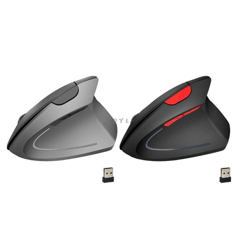 Chuột Không Dây Công Thái Quang 2.4G/800/1600/2400DPI Đèn Cổ Tay Tốt Dọc Chuột Với Miếng Lót Chuột bộ Cho Máy Tính
