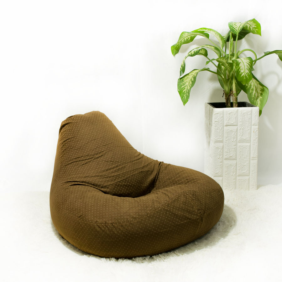 GHẾ LƯỜI GAMING  (GAMING BEANBAG HOUSE) SIZE VỪA MÀU CHẤM BI VÀNG MS60 - The Beanbag House