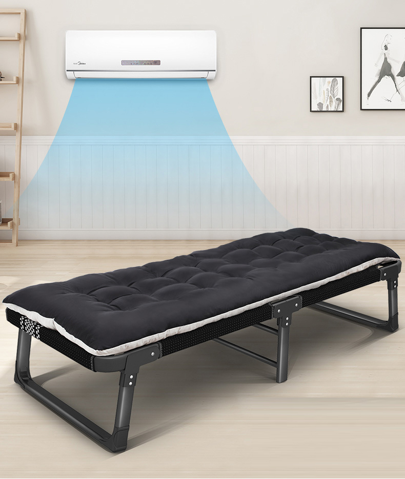 Giường ngủ xếp gọn 3 chân thép 68x181x35cm, giường ngủ trưa văn phòng, giường xếp gọn