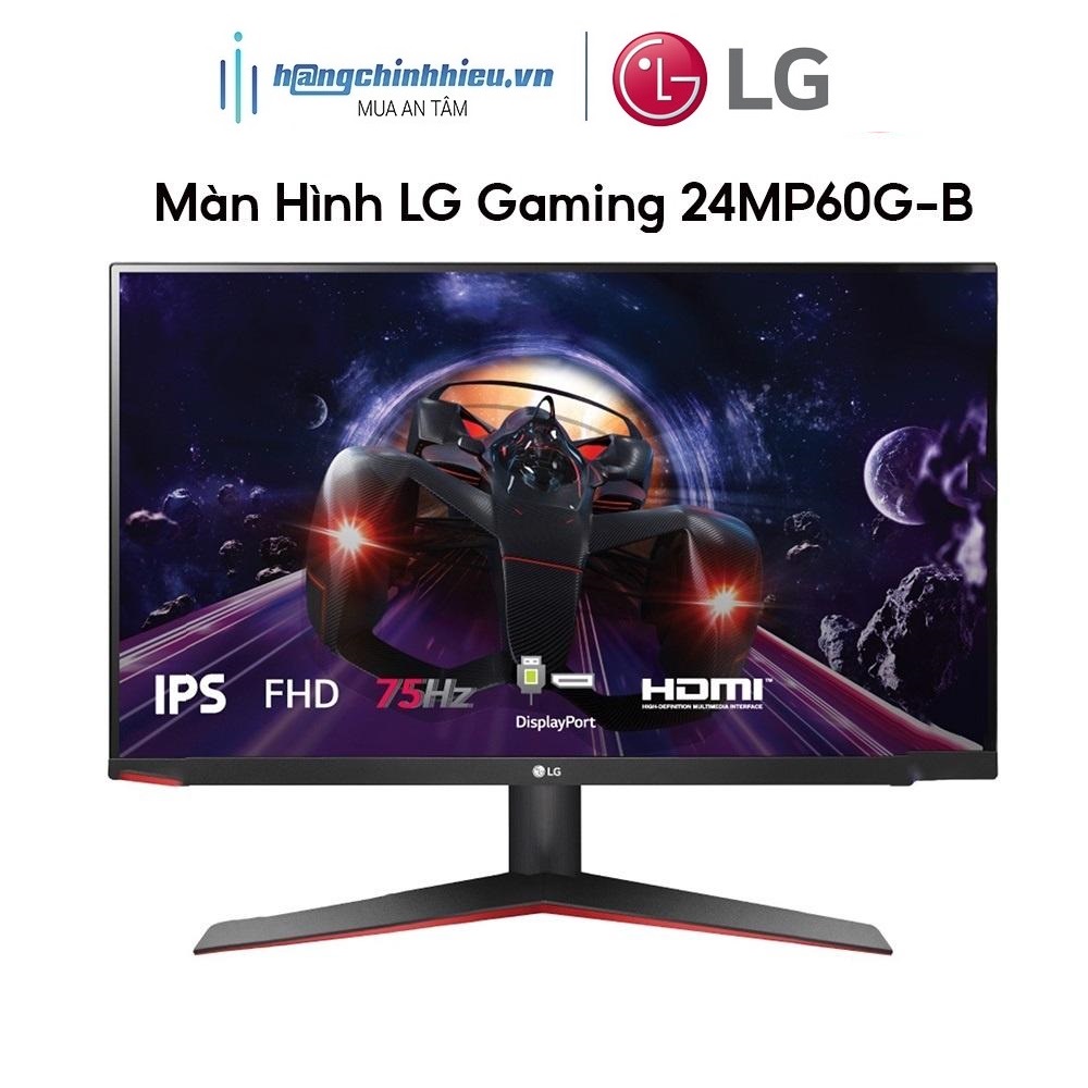 Màn Hình LG Gaming 24MP60G-B 24&quot; FHD 1ms 75Hz FreeSync Hàng chính hãng