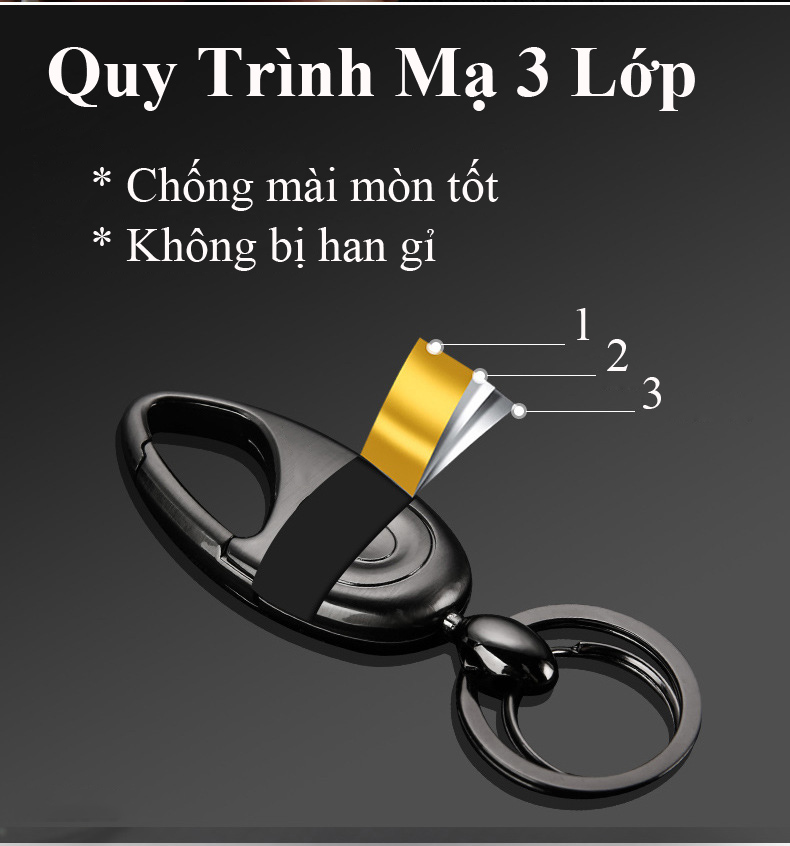 Móc Treo Chìa Khóa Ô tô Xe Máy  BCK2-516 Đẹp Độc Lạ Có Móc Đỉa Quần ( giao màu ngẫu nhiên )