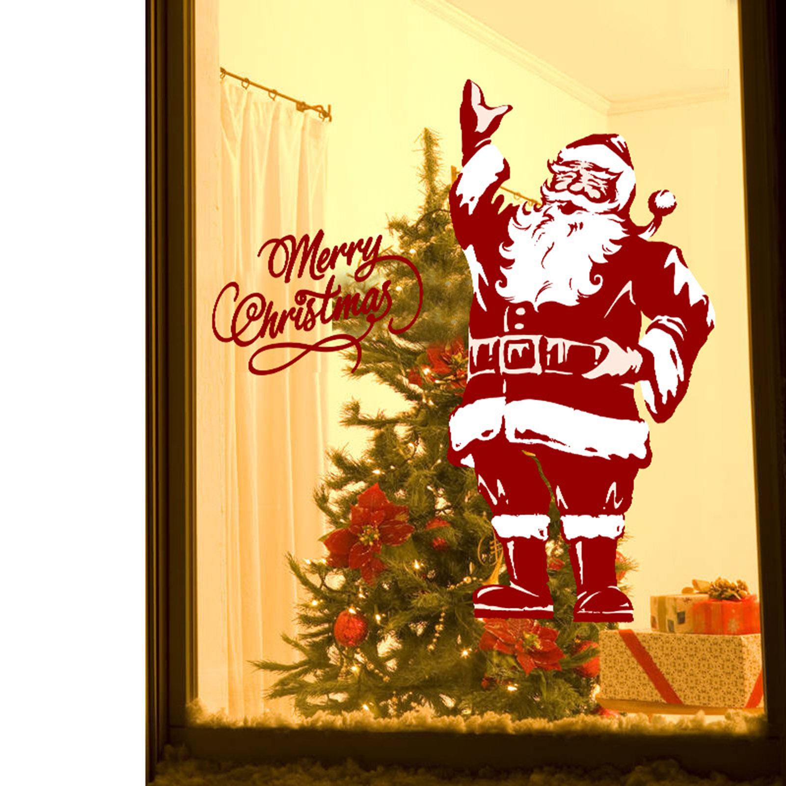 Decal Dán tường,cửa DIY Có Thể Tháo Rời hình ông già noel 60 * 90 cm không thấm nước