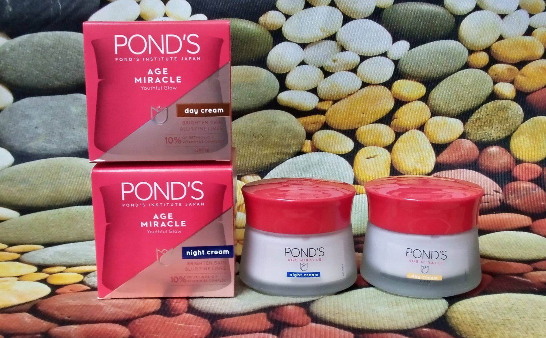 Combo Kem Dưỡng Da Pond's Age Miracle ngăn ngừa lão hóa ngày và đêm 50g - đỏ ( không xuất hóa đơn đỏ )