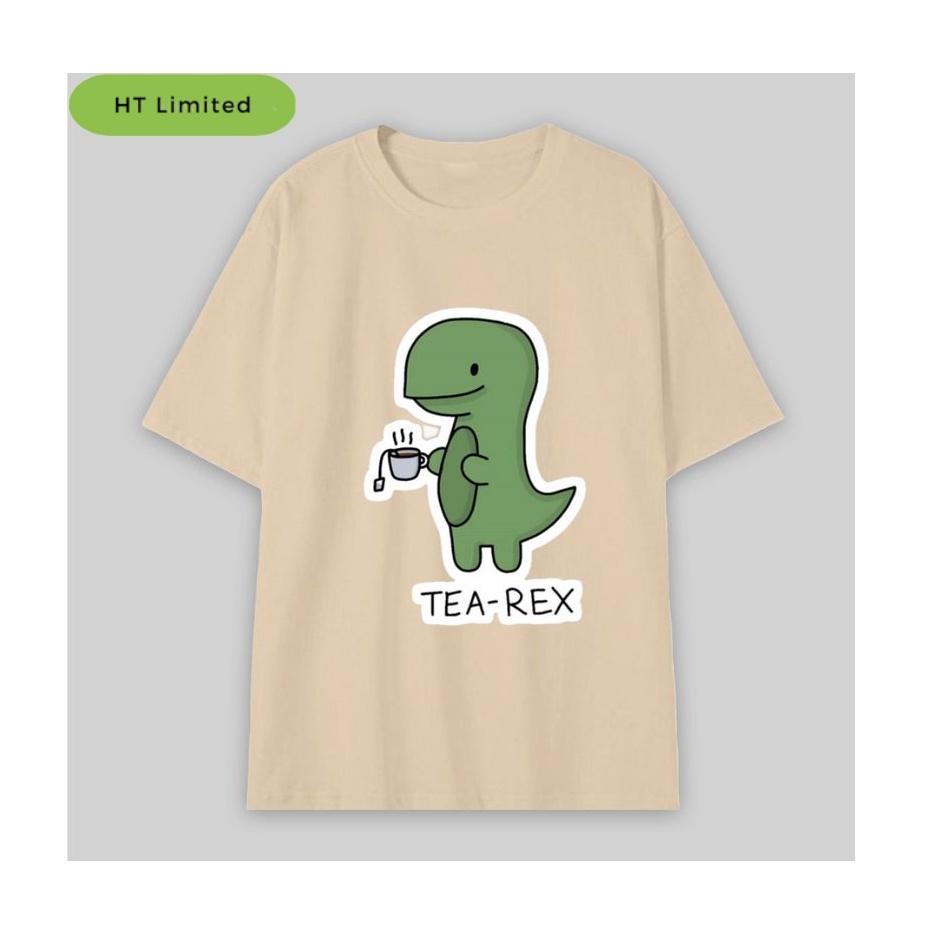 Áo thun thiết kế Unisex Tea Rex, Cotton Cao Cấp 100%