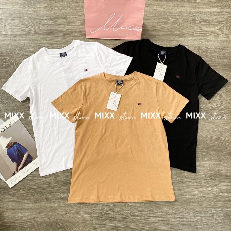 Áo Thun Nữ thêu chất cotton mát mịn phom suông vừa trẻ trung