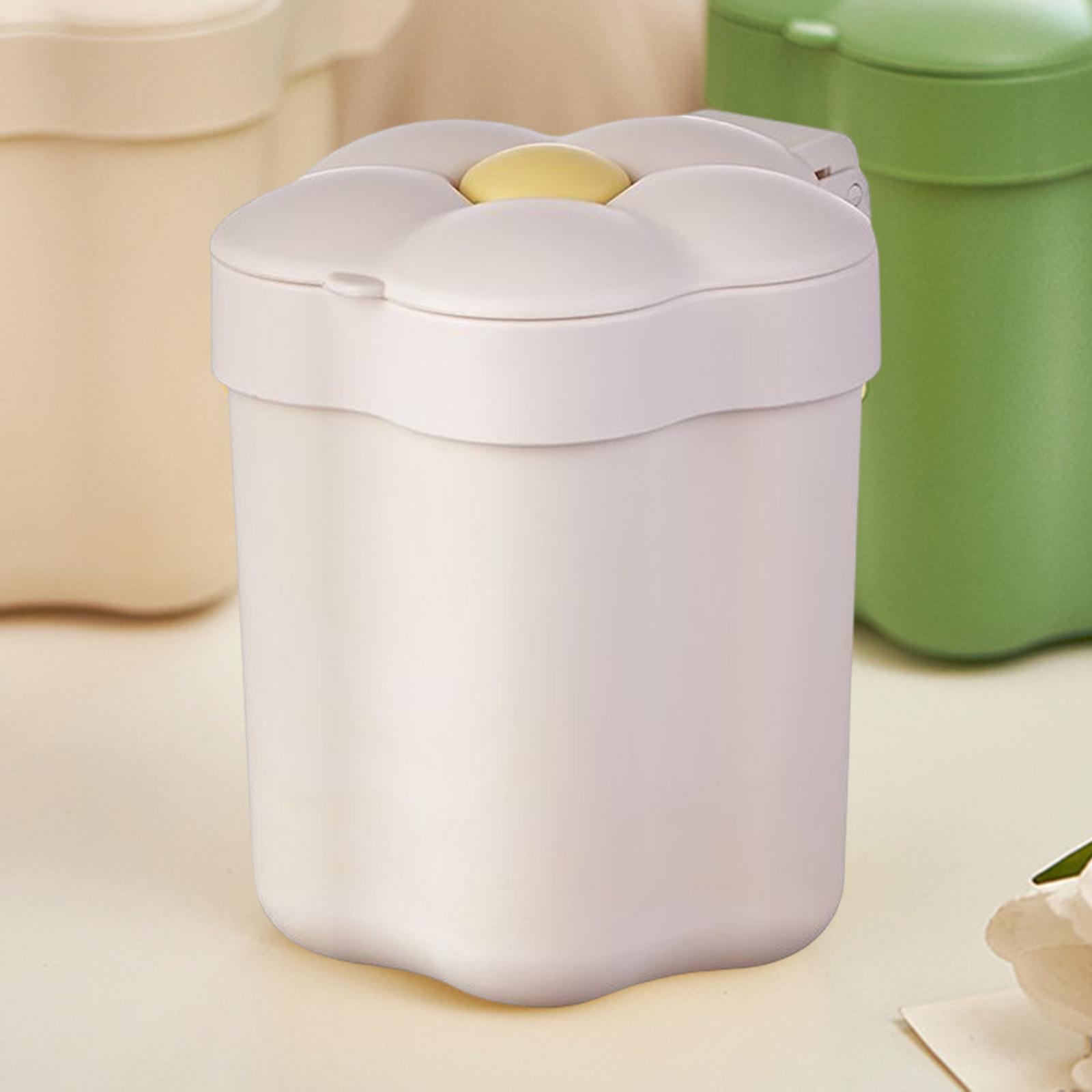Mini Desktop Trash Can Mini Wastebasket Garbage Bin Waste Can for Bathroom