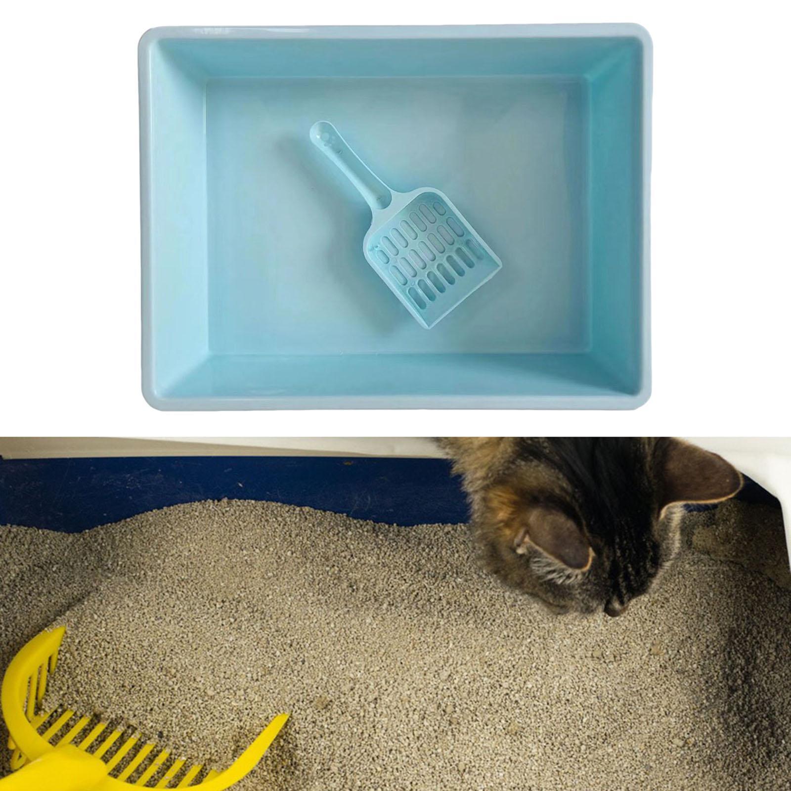 Cat Litter Box Pet Litter Tray Toilet Litter Pan Kitty with