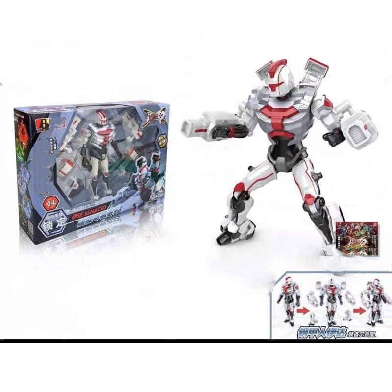 Đồ chơi robot Siêu nhân Exagon khớp cử động linh hoạt kèm phụ kiện đồng bộ theo chủ đề