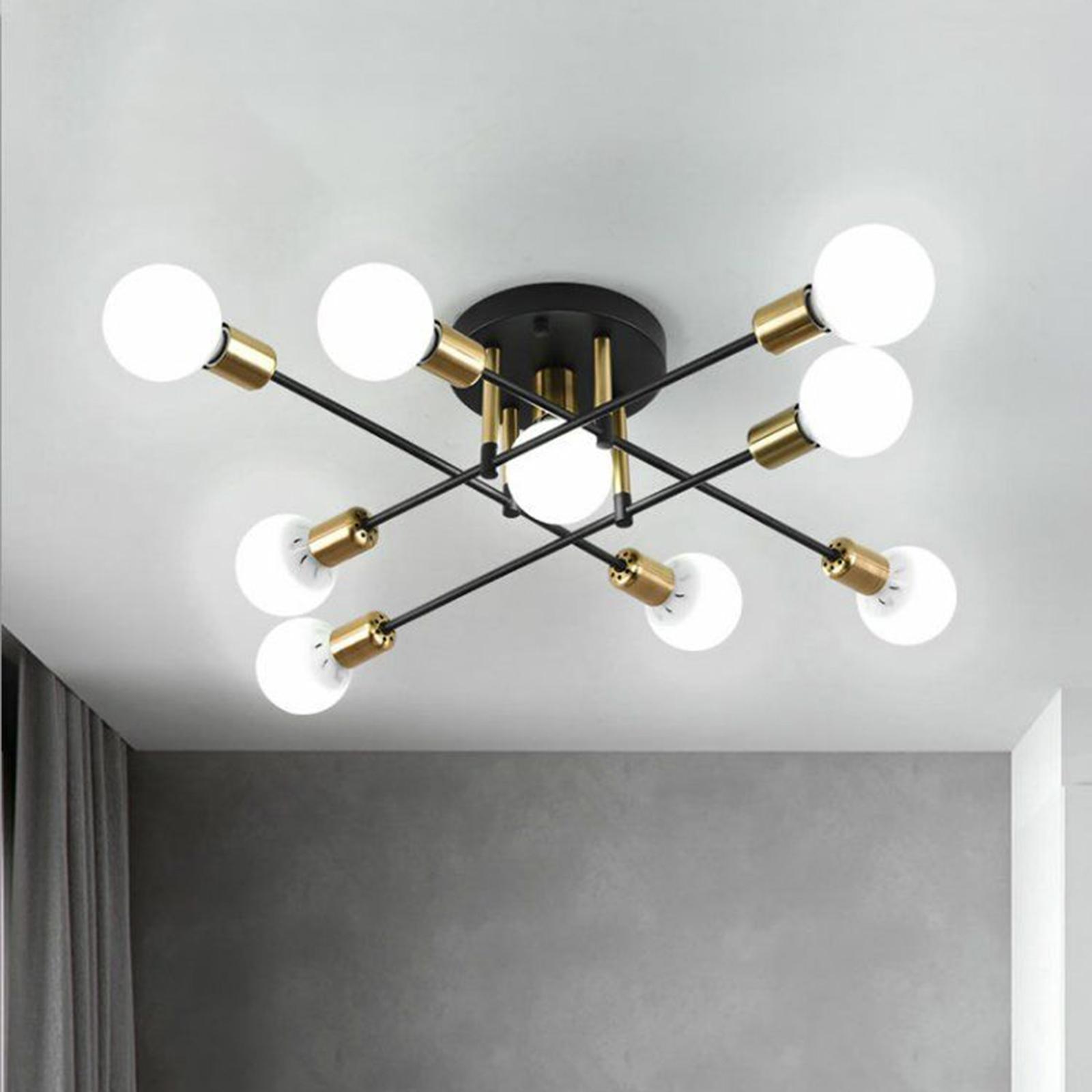 Sputnik Chandelier Modern Pendant Lighting Ceiling Light Fixture for Living Room, Kitchen, Bedroom, Dining Room
