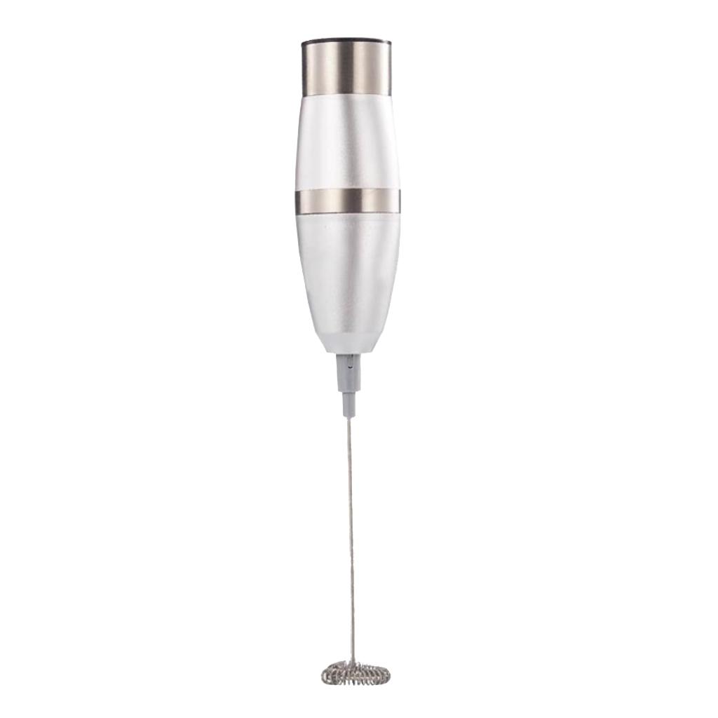 Handheld Milk Frother Electric Drink Foamer Whisk Milk Coffee Mixer Metal