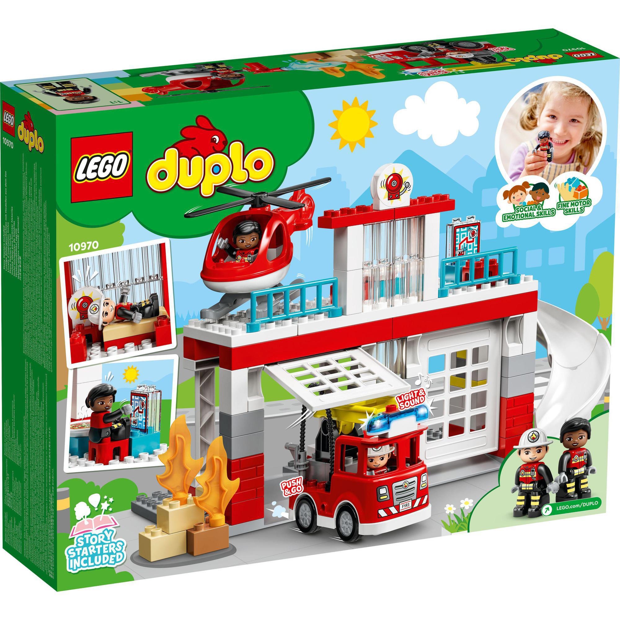 LEGO DUPLO 10970 Trạm Cứu Hỏa và Trực Thăng (117 chi tiết)