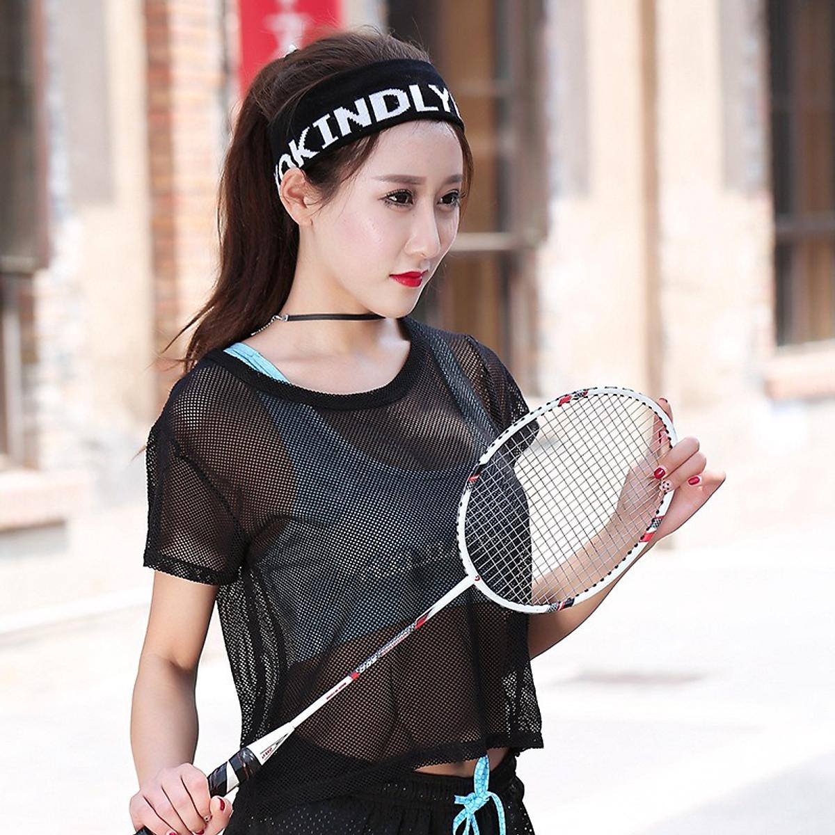 Áo Tank Top Lưới Croptop Cực Xinh Mặc Ngoài Áo Bra Tập Thể Thao, ĐI chơi - Trắng, Trắng