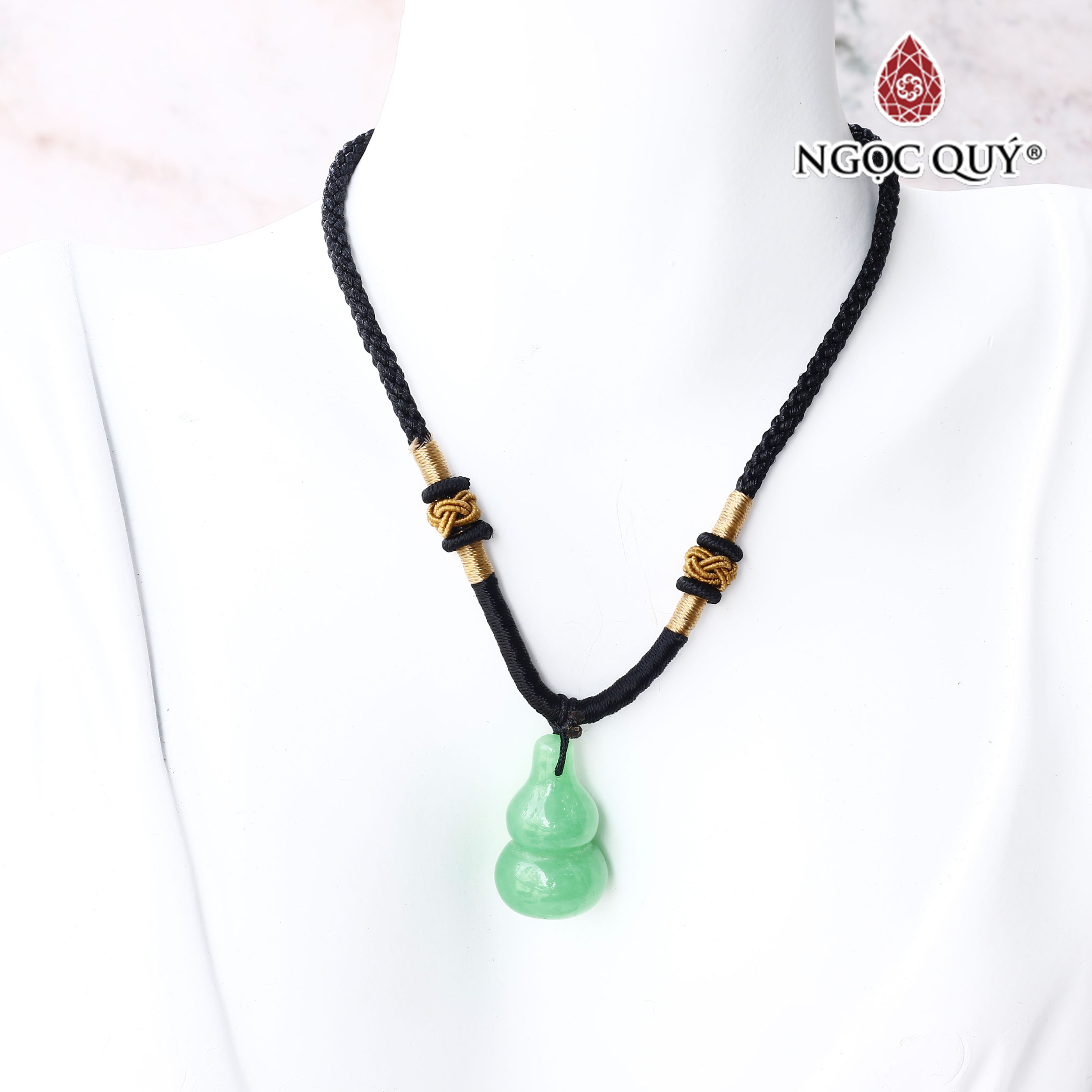 Mặt dây chuyền hồ lô cẩm thạch - Ngọc Quý Gemstones