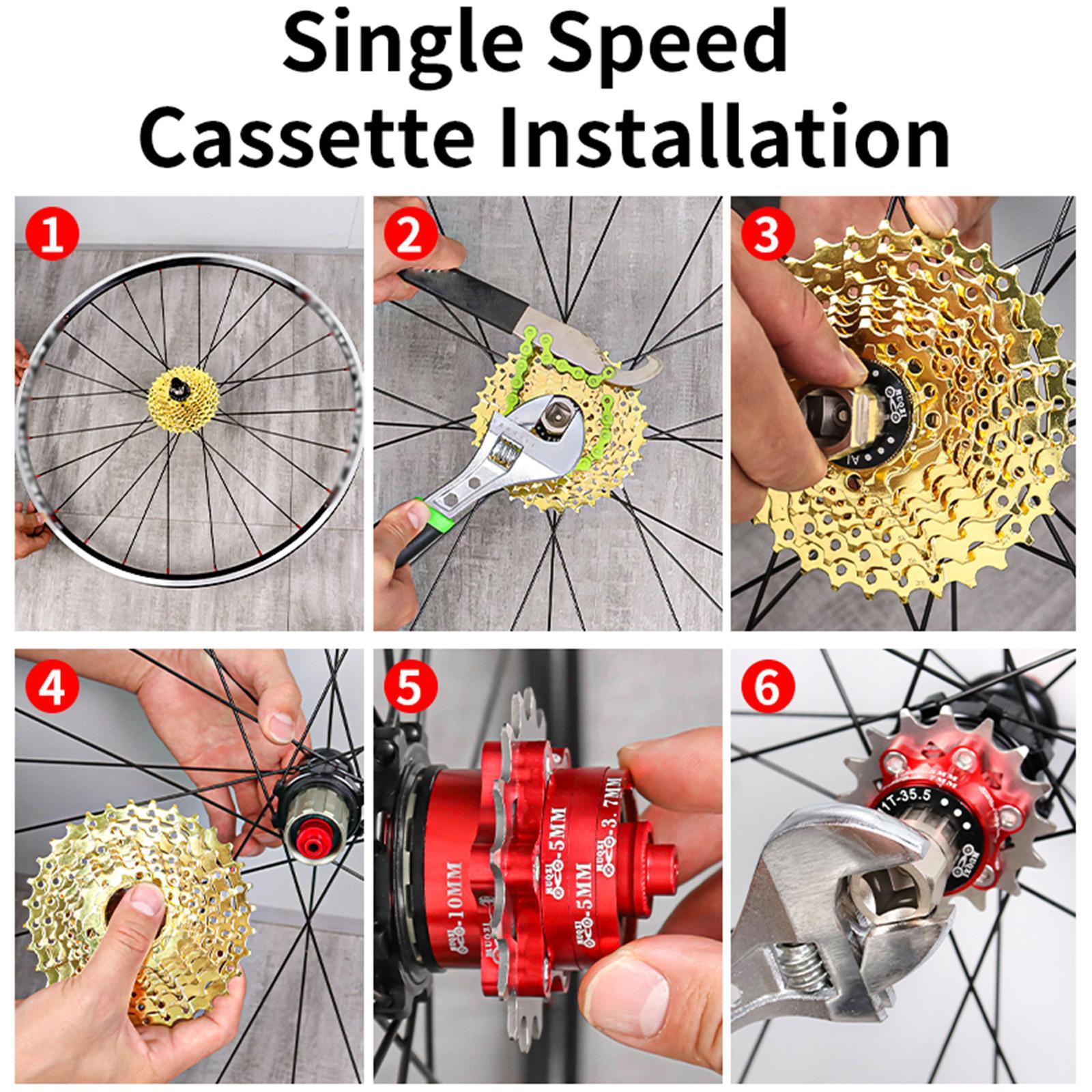 Bike Single Speed Conversion Wrench Aluminum Alloy Single Speed Cassette