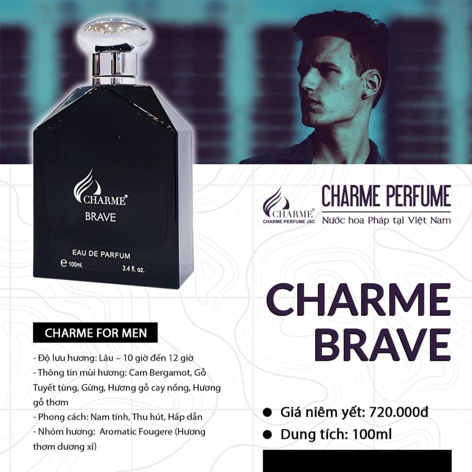 Nước hoa Nam Charme BRAVE
