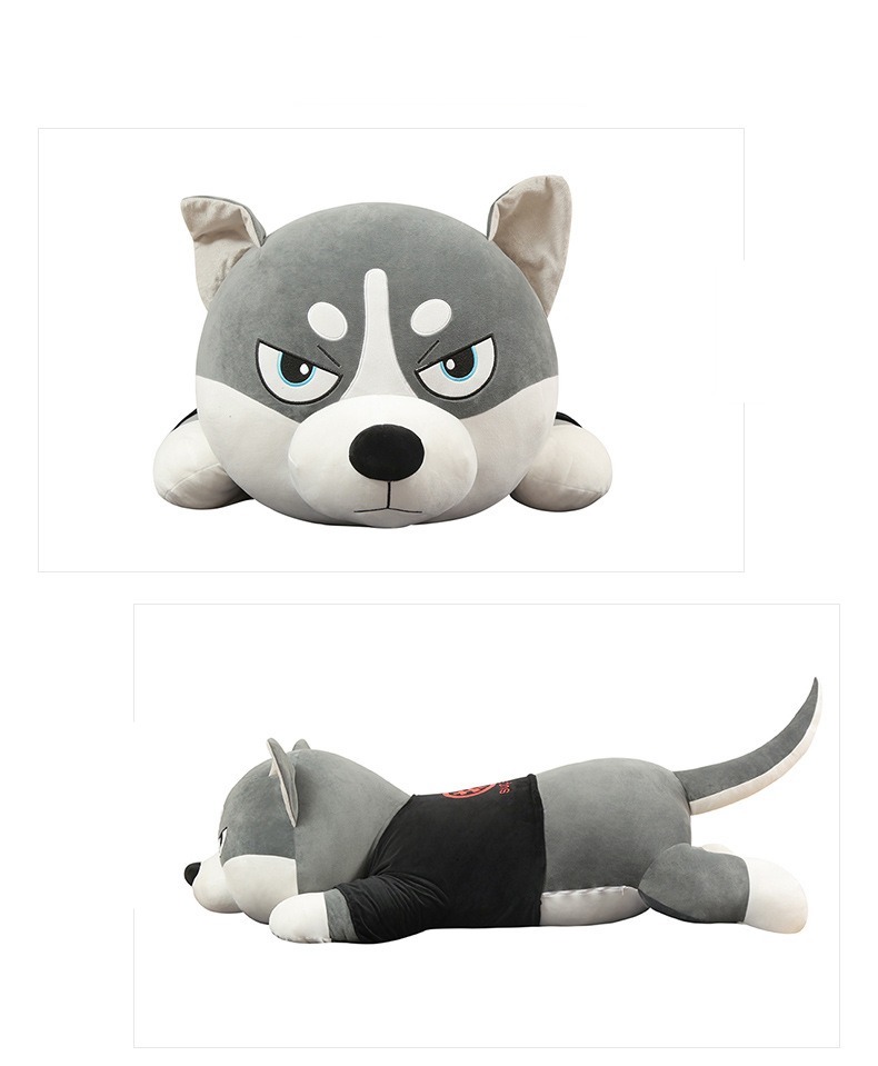 Thú nhồi bông chó Husky mặt ngáo - Size 80cm đến 1m5 - Gấu bông chó husky siêu to khổng lồ - Gối ôm mềm mịn cho bé