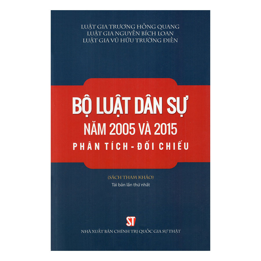 Bộ Luật Dân Sự Năm 2005 Và 2015 Phân Tích - Đối Chiếu