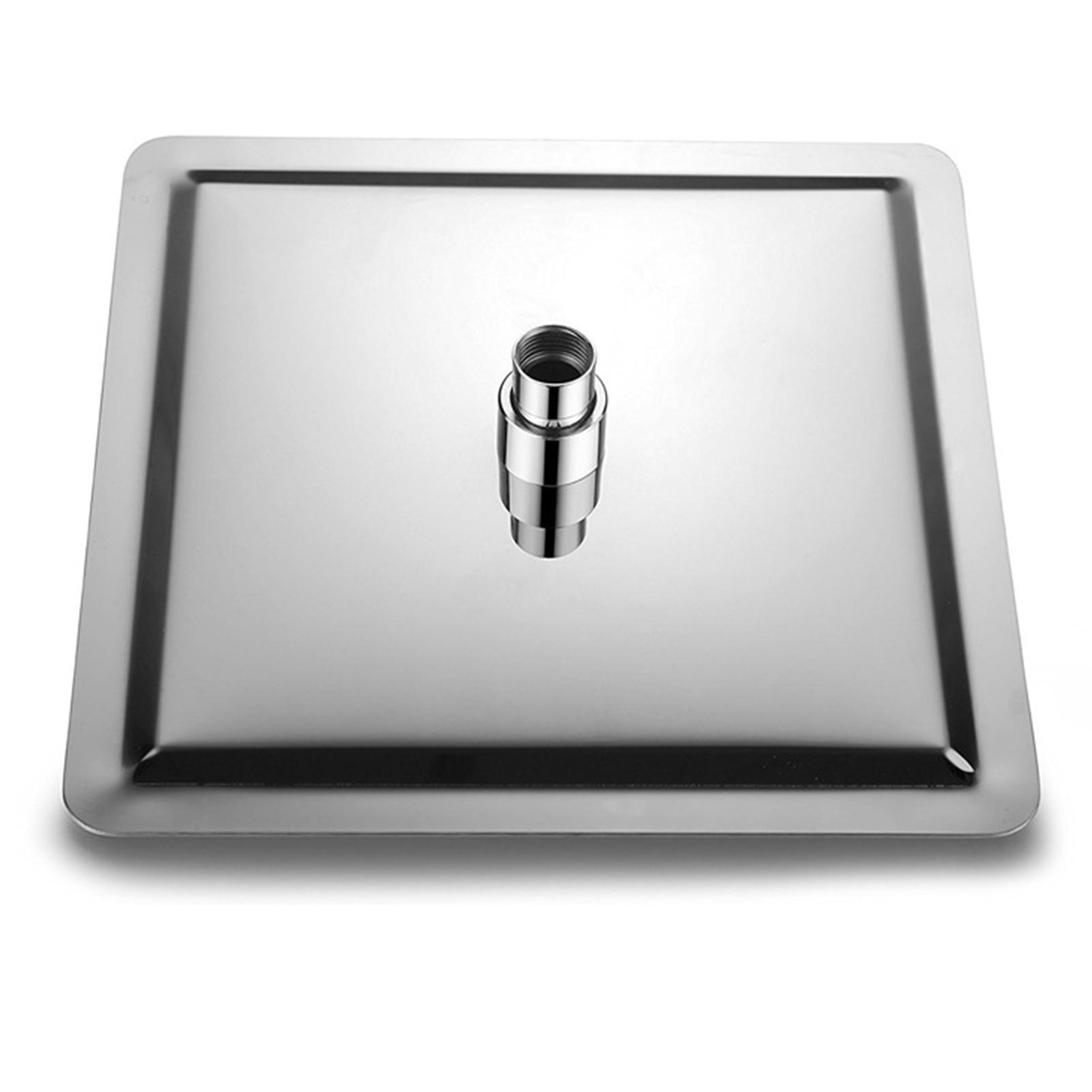 Vòi sen phun mưa áp suất cao 12 inch với cánh tay mở rộng 11 inch bằng thép không gỉ Hình vuông