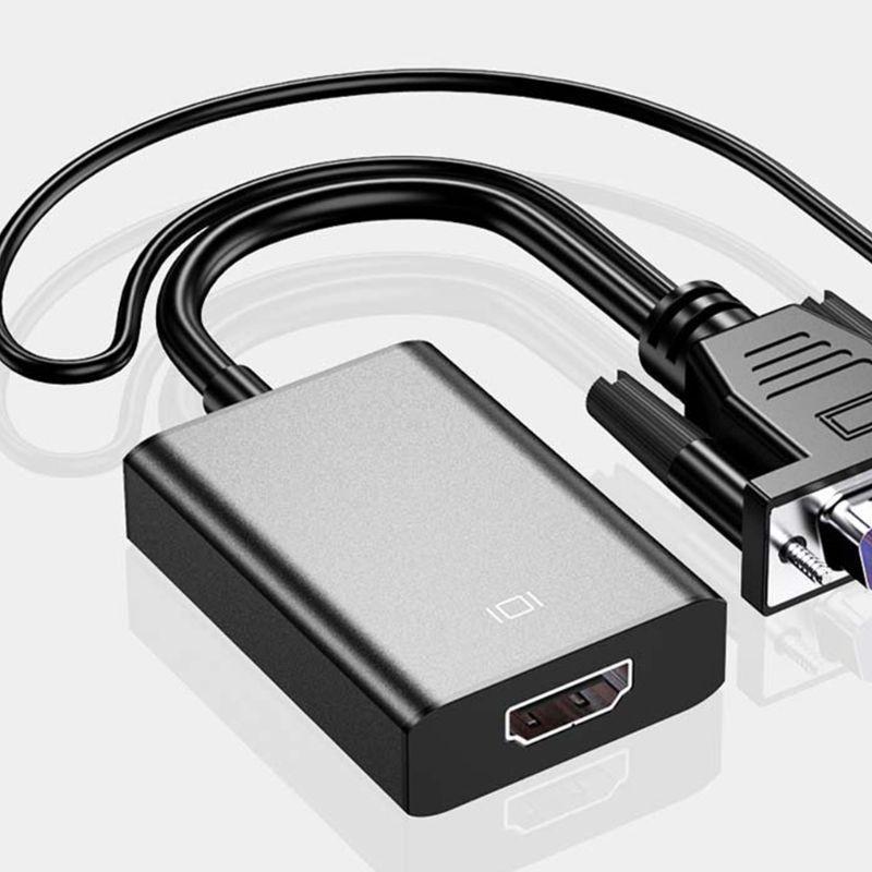 Cáp chuyển đổi VGA sang HDMI 3.5mm cho PC Laptop sang HDTV
