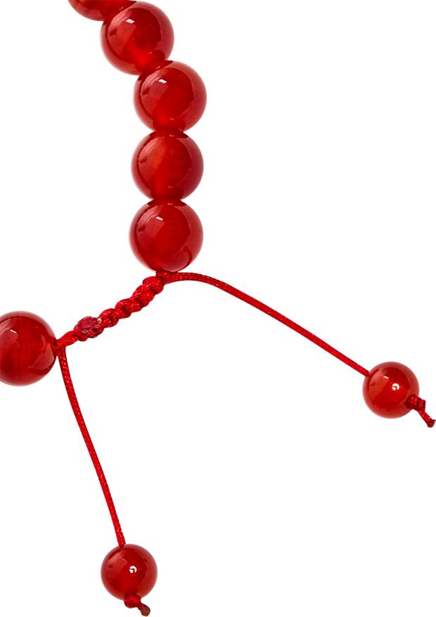 Vòng Tay Đá Mã Não Đỏ Mix Charm Ngọc Quý Gemstones VT24