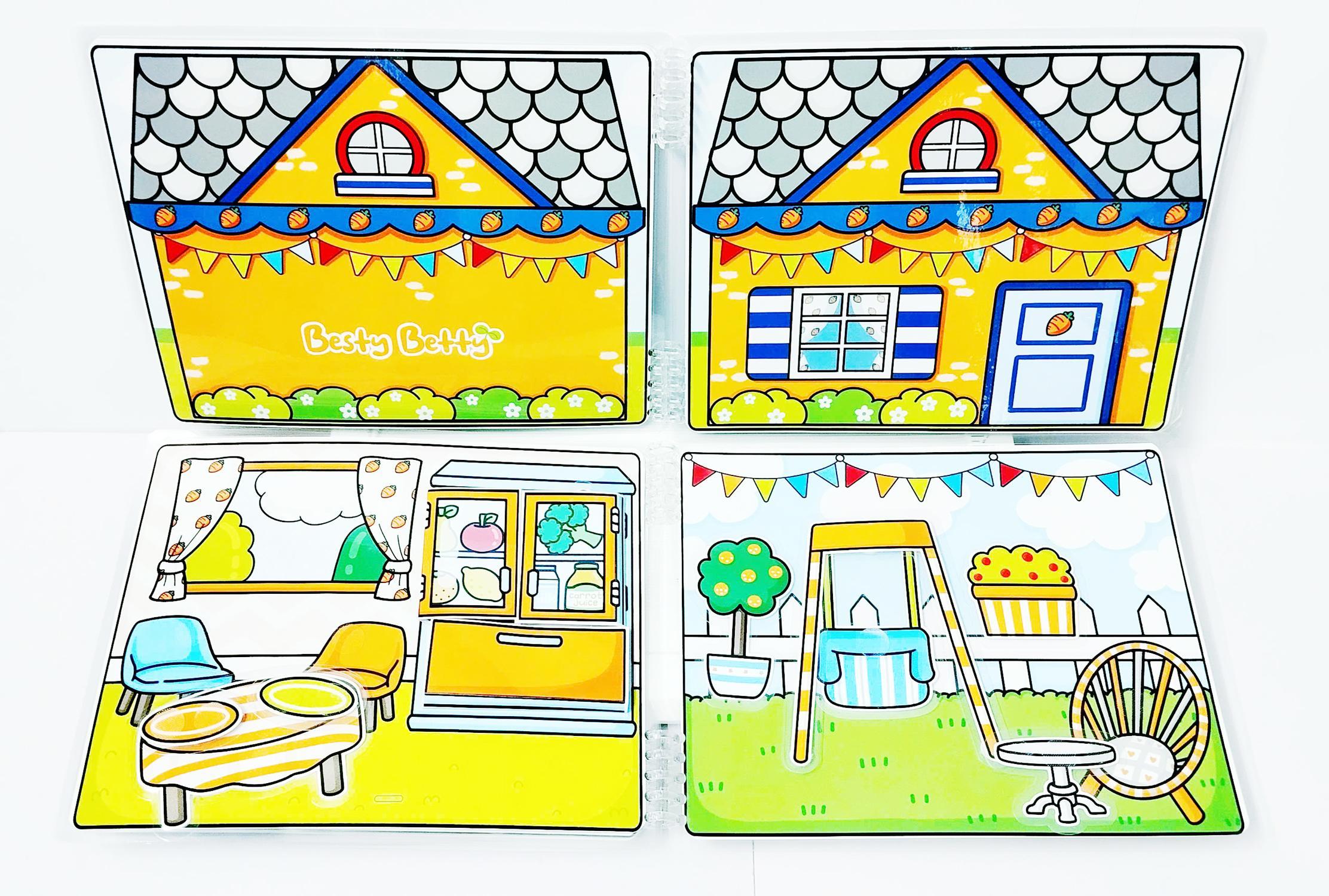 Bộ Tranh Tương Tác - Đôi Thỏ - LuLuHappyArt