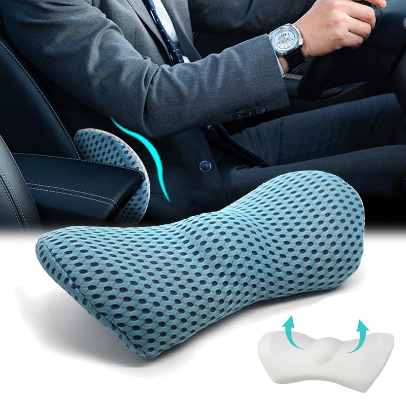 Thoáng Khí Nhớ Cotton Vật Lý Trị Liệu Gối Thắt Lưng Eo Cho Ghế Ô Tô Đau Lưng Đệm Hỗ Trợ Giường Sofa Văn Phòng Ngủ Gối