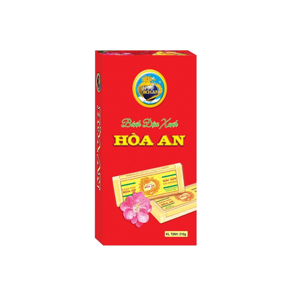 Bánh đậu xanh Hòa An hộp 200g