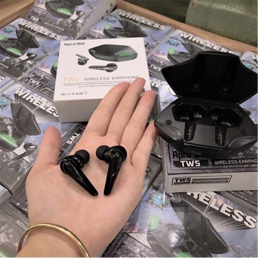 Tai Nghe Gaming Không Dây Apro366 5.0 TWS, Bass mạnh mẽ, độ trễ cực thấp khi chơi game, tai nghe gaming bluetooth