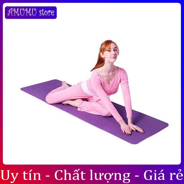 THẢM TẬP YOGA 1 LỚP 6MM HÀNG ĐẸP LOẠI 1 cao cấp