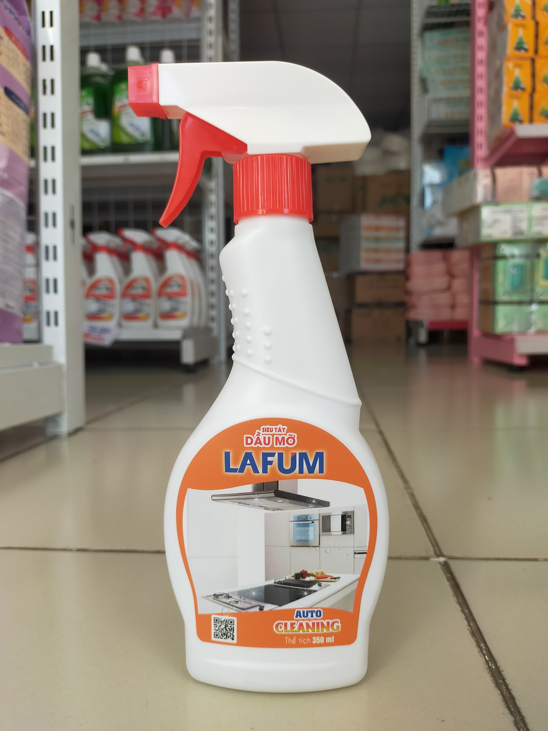 Dung Dịch Siêu Tẩy Dầu Mỡ Đa Năng Lafum Chai 350ml công thức mới, cực mạnh, nhanh chóng làm sạch lưới lọc, thành bệ máy