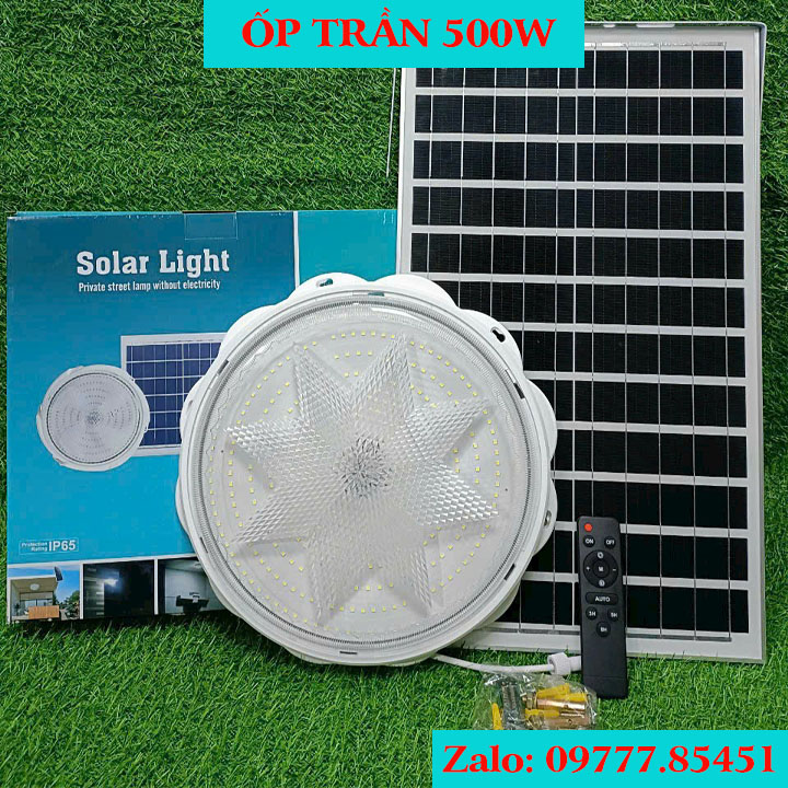 Đèn Năng Lượng Ốp Trần 500W, Tặng Kèm Điều Khiển Từ Xa - 097 .77.85 451 Tuổi thọ trên 50.000h